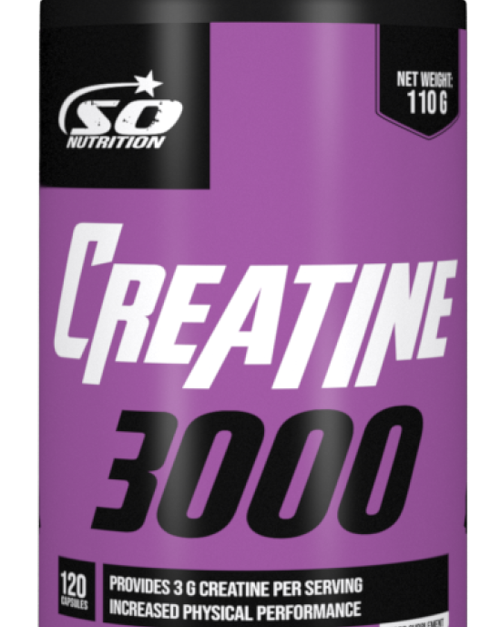 SO NUTRITION - CREATINE3000 -120CAPS