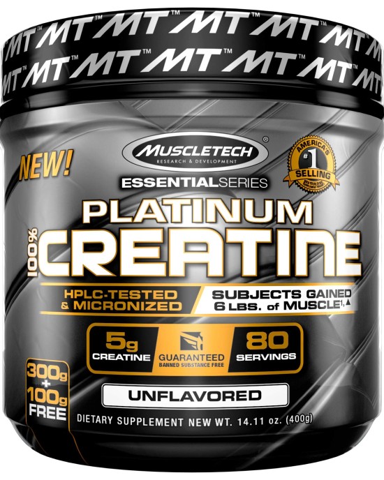 MuscleTech - 100% Platinum Creatine 400g