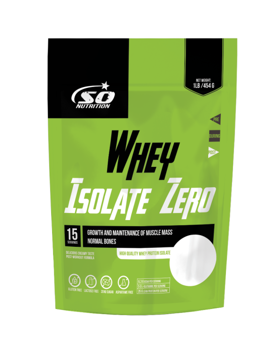 SO Nutrition  - Whey Isolate Zero 454g bag (former Pure Whey Isolate)