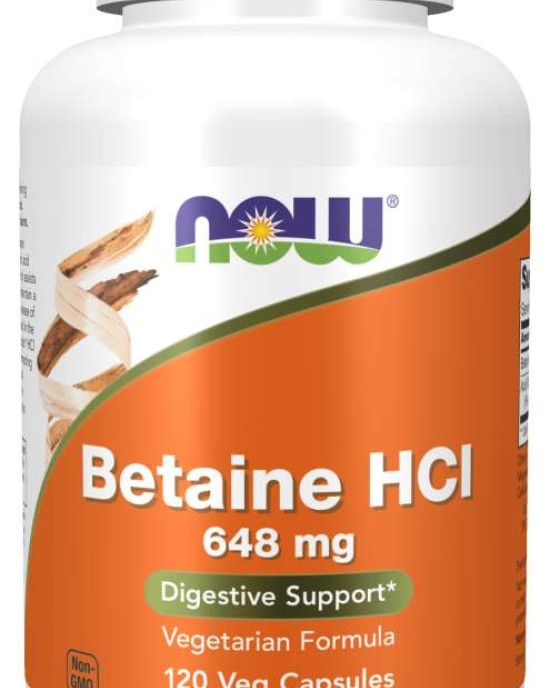 Now foods - Betaine HCL (120 veg capules)