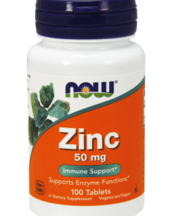 Now Foods - Zinc 50mg - 100tablets