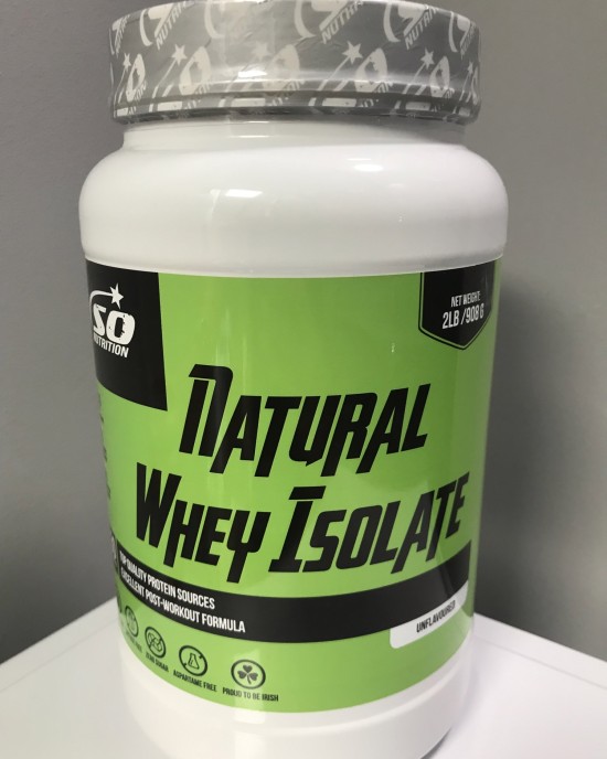 So Nutrition - Natural Whey Isolate (UNFLAVOURED)908g - 30 servings